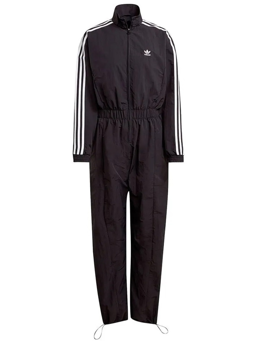 Adidas Originals adicolor three stripe logo black boilersuit Jumpsuit